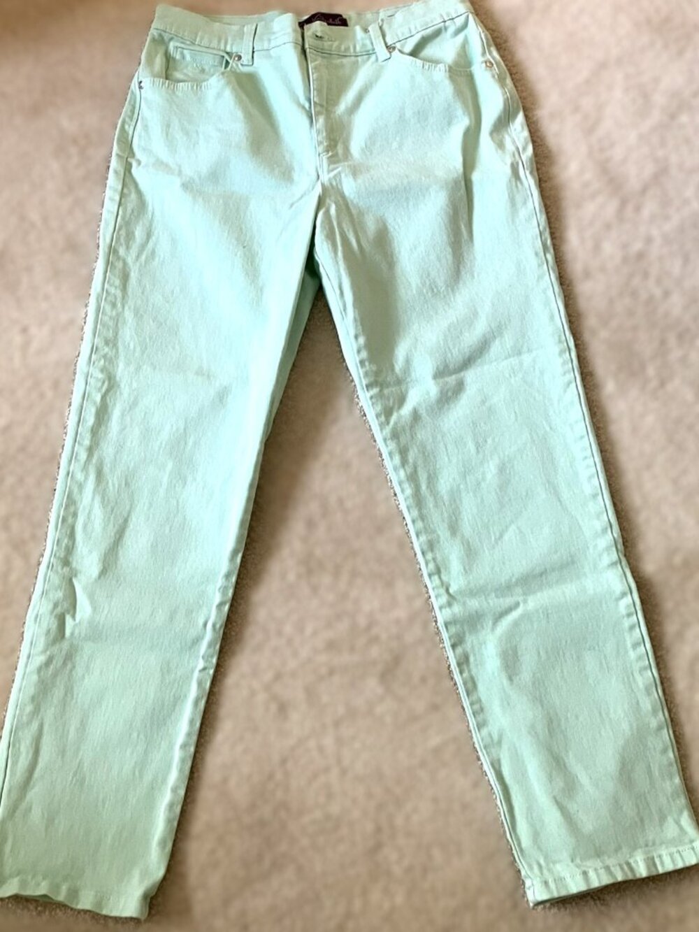 Pastel Green Gloria Vanderbilt Amanda Jeans